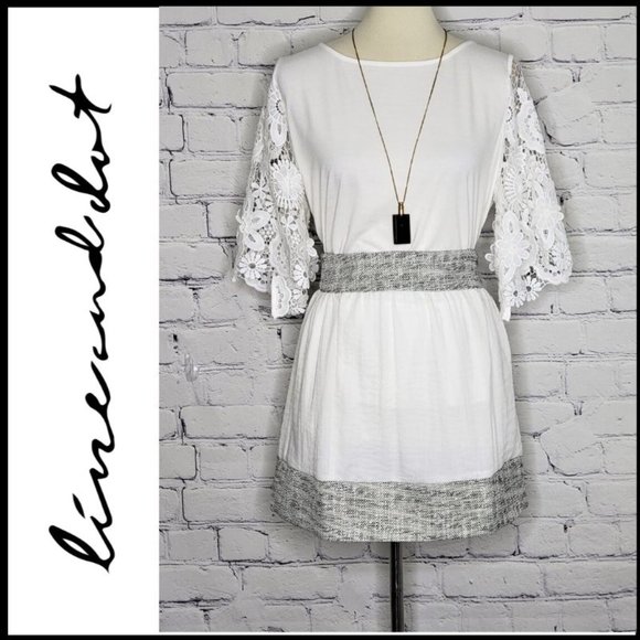 NWT LINE AND DOT Knit Trim Skater Skirt, SZ MED - Picture 5 of 5